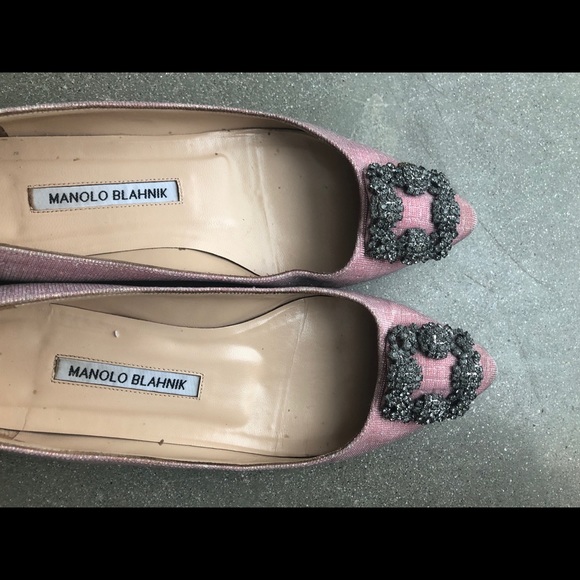 Manolo Blahnik Shoes - Manolo Blahnik hangisi flat pink 7